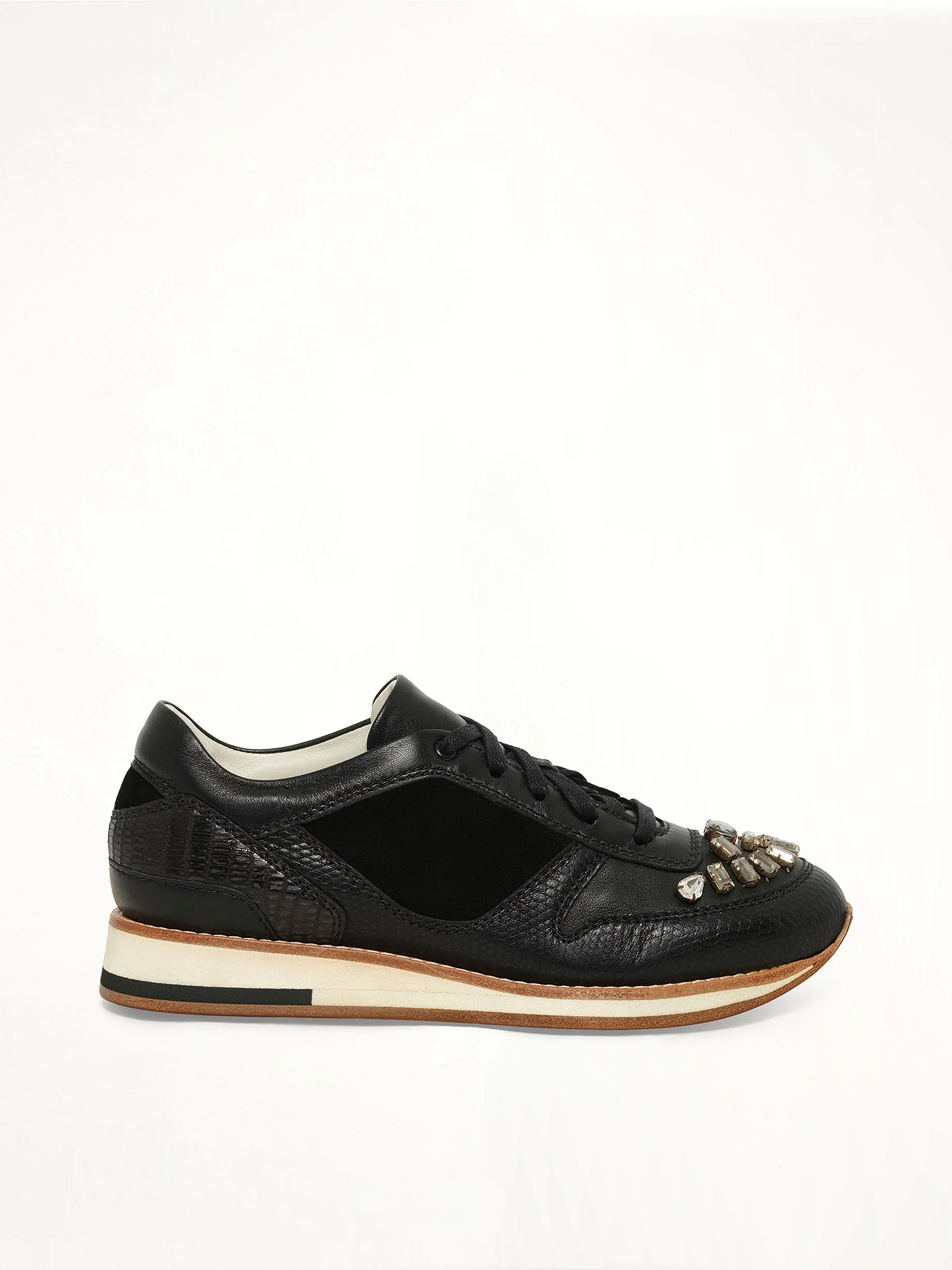 Running Sneaker in Black - 1