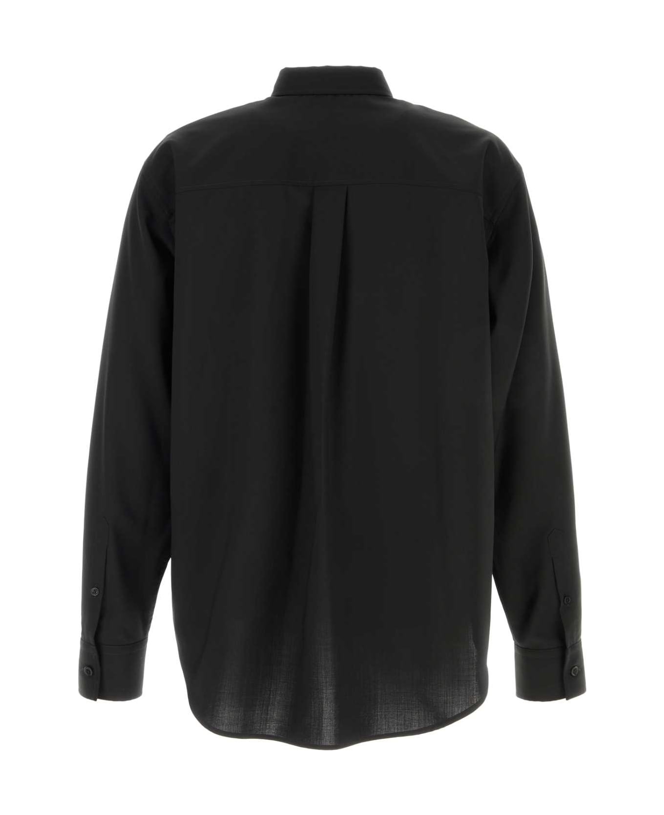 Black Wool Shirt - 2