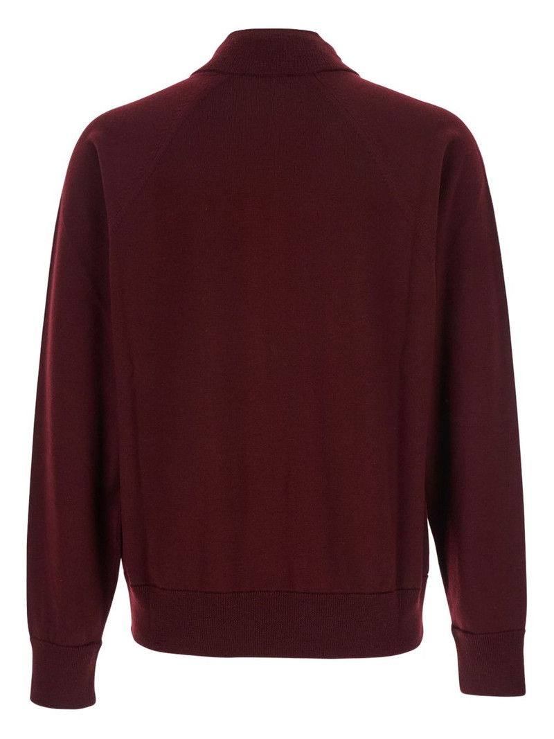 Jil Sander zip-up high-neck cardigan outlook