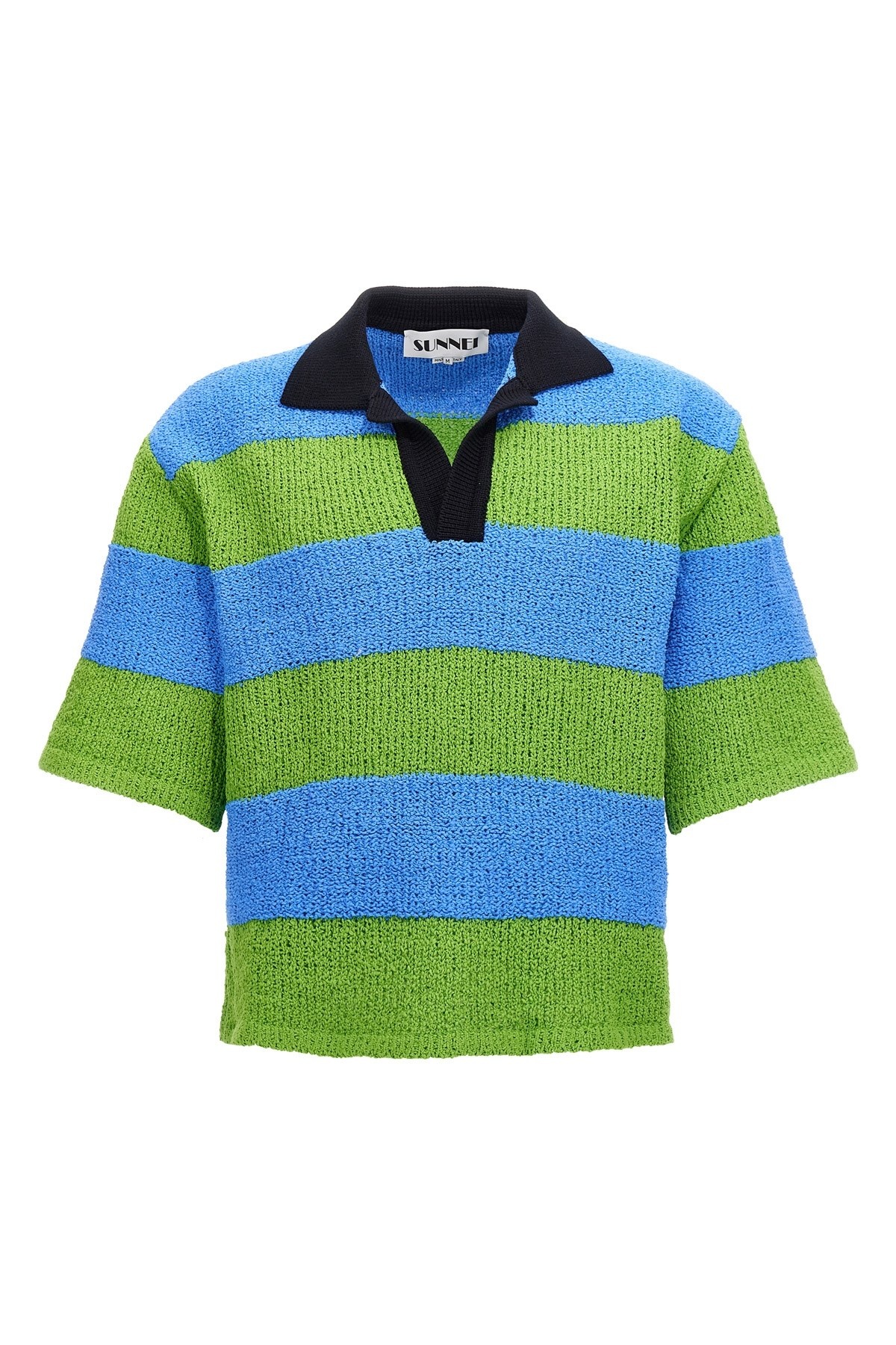 SUNNEI Striped knit polo shirt | julianfashion | REVERSIBLE