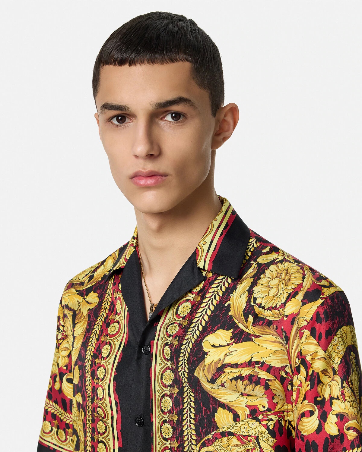 Wild Barocco Illusion Silk Shirt - 3