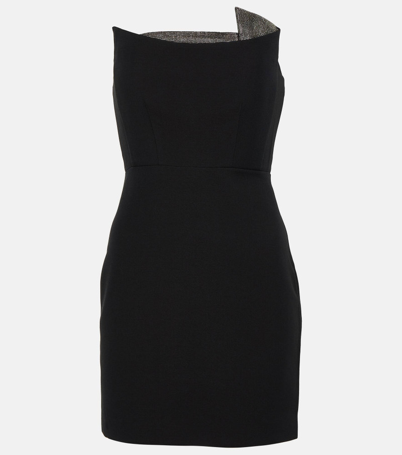 Strapless wool and silk minidress 1