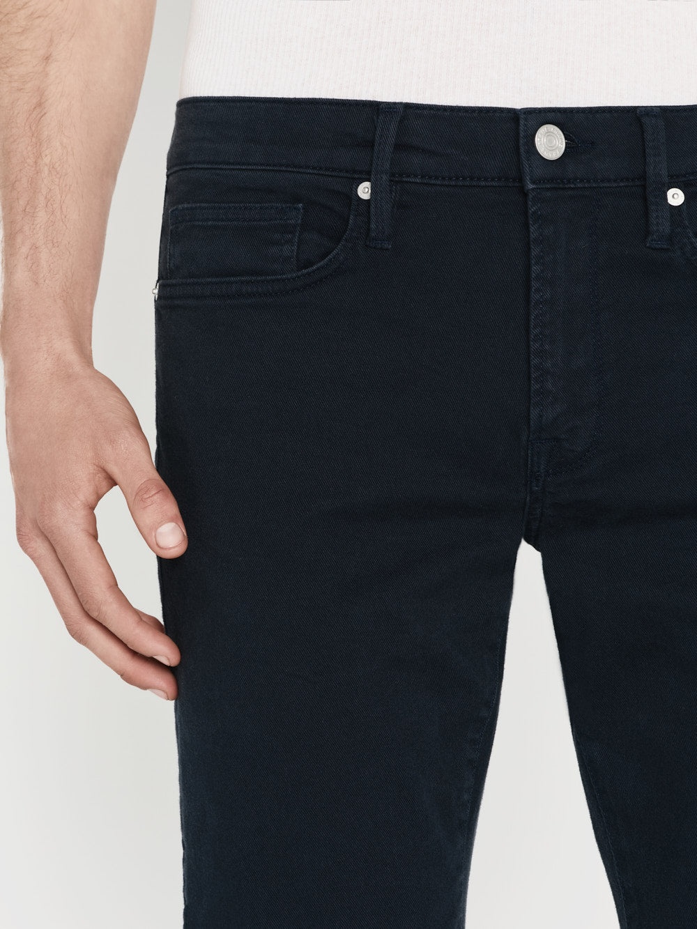 L'Homme Slim Twill in Garage Navy - 5