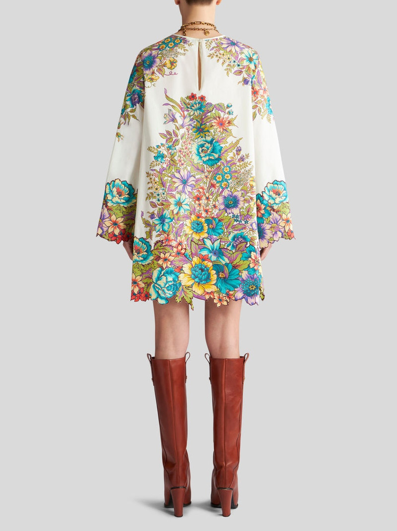 MINI DRESS WITH BOUQUET PRINT 4