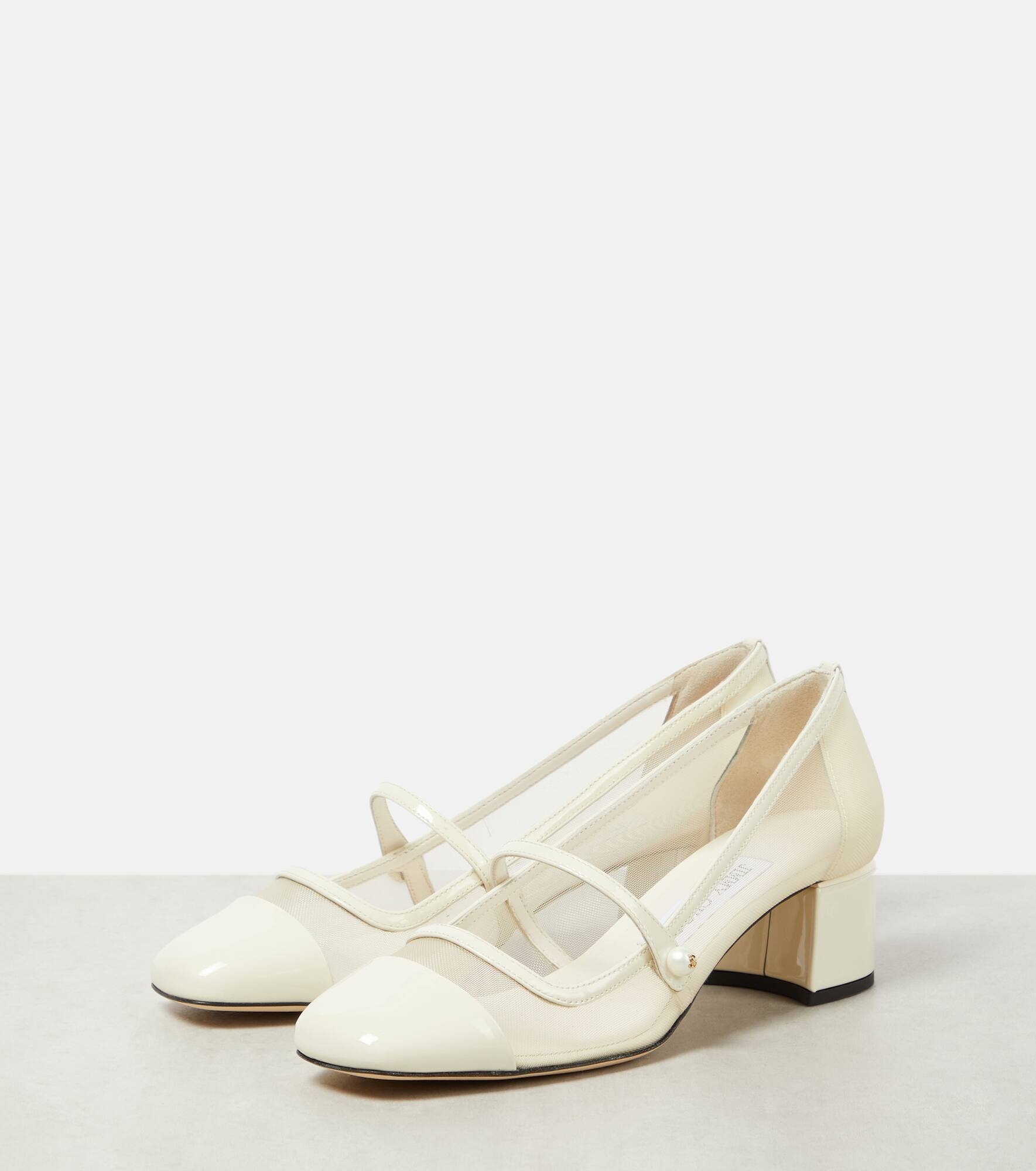 Bridal Elisa 45 mesh Mary Jane pumps - 5