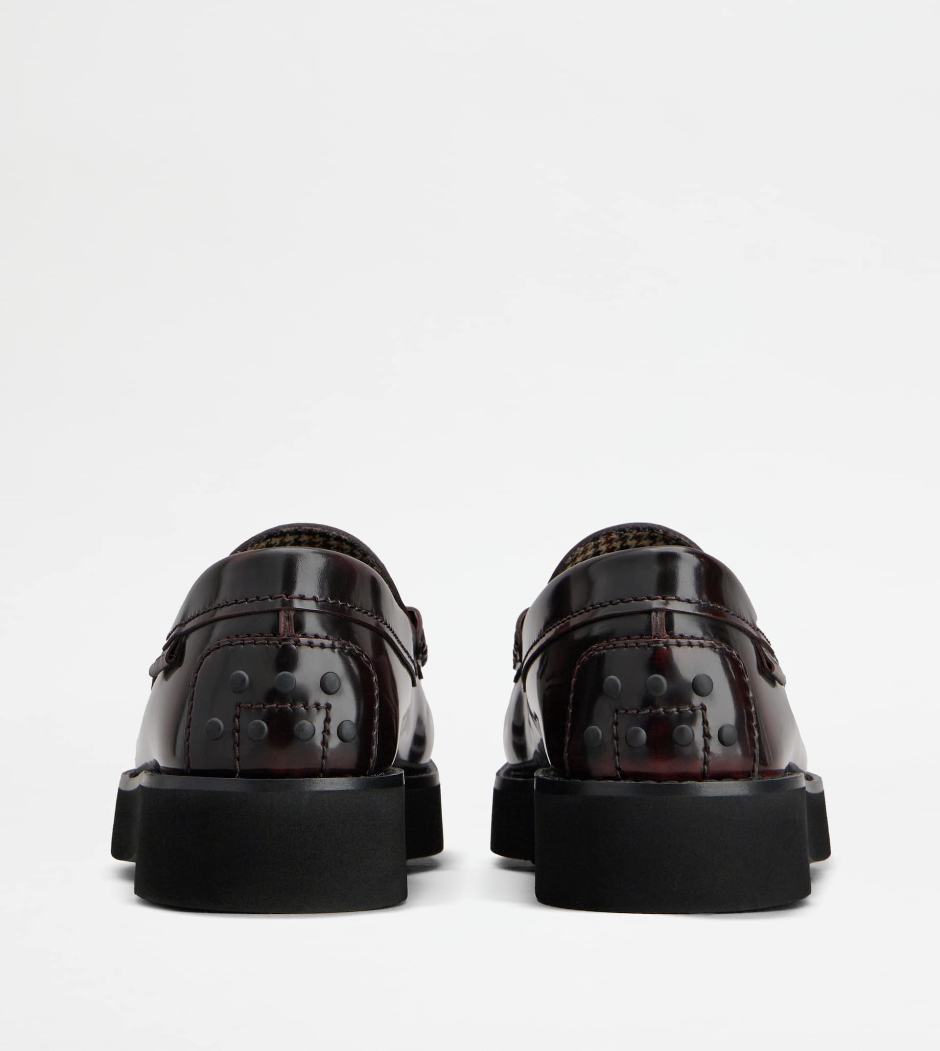 LOAFER IN LEATHER - BURGUNDY - 2