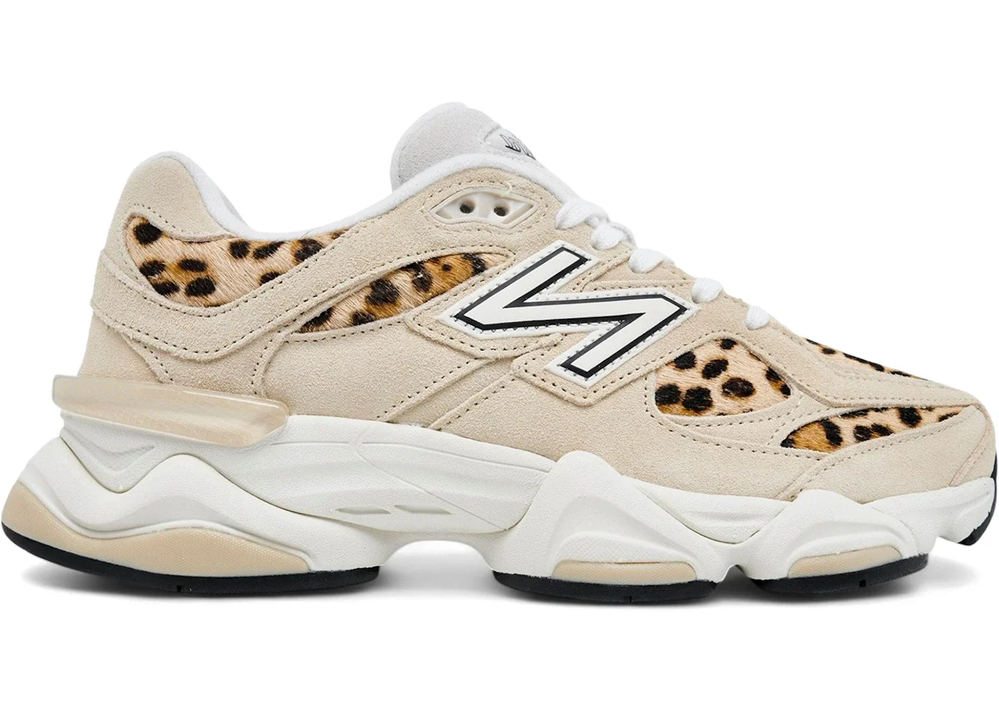 New Balance 9060 Tan Leopard White - 1