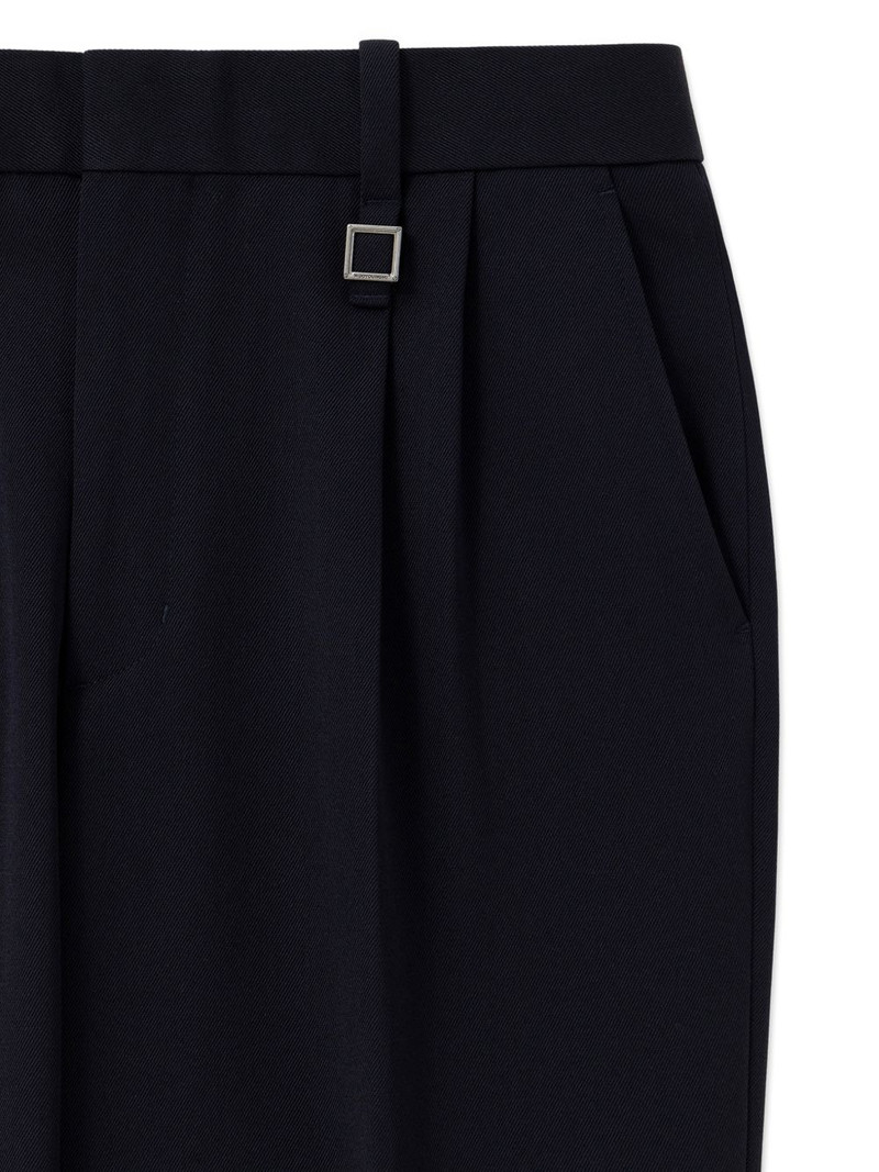 hardware-detail pleated tailored trousers 3