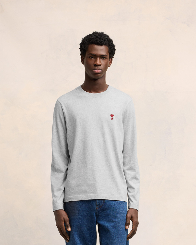 AMI Paris RED AMI DE COEUR LONG SLEEVES T-SHIRT outlook
