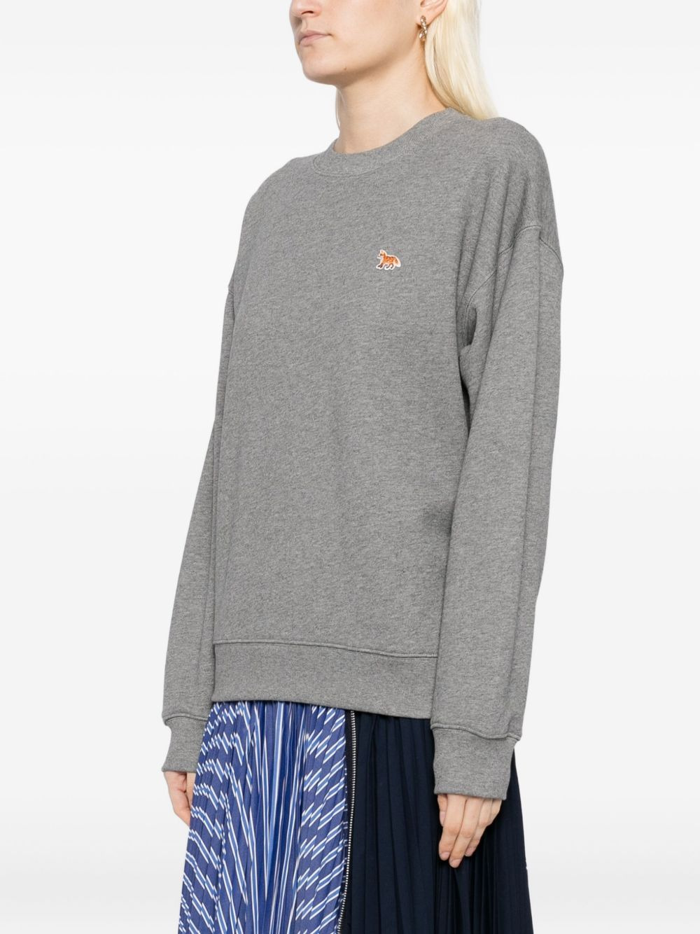 embroidered-logo sweatshirt - 3