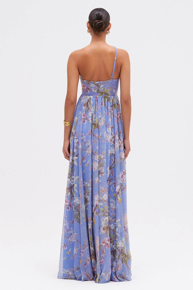 DELICATA FLOWER APPLIQUE GOWN 3