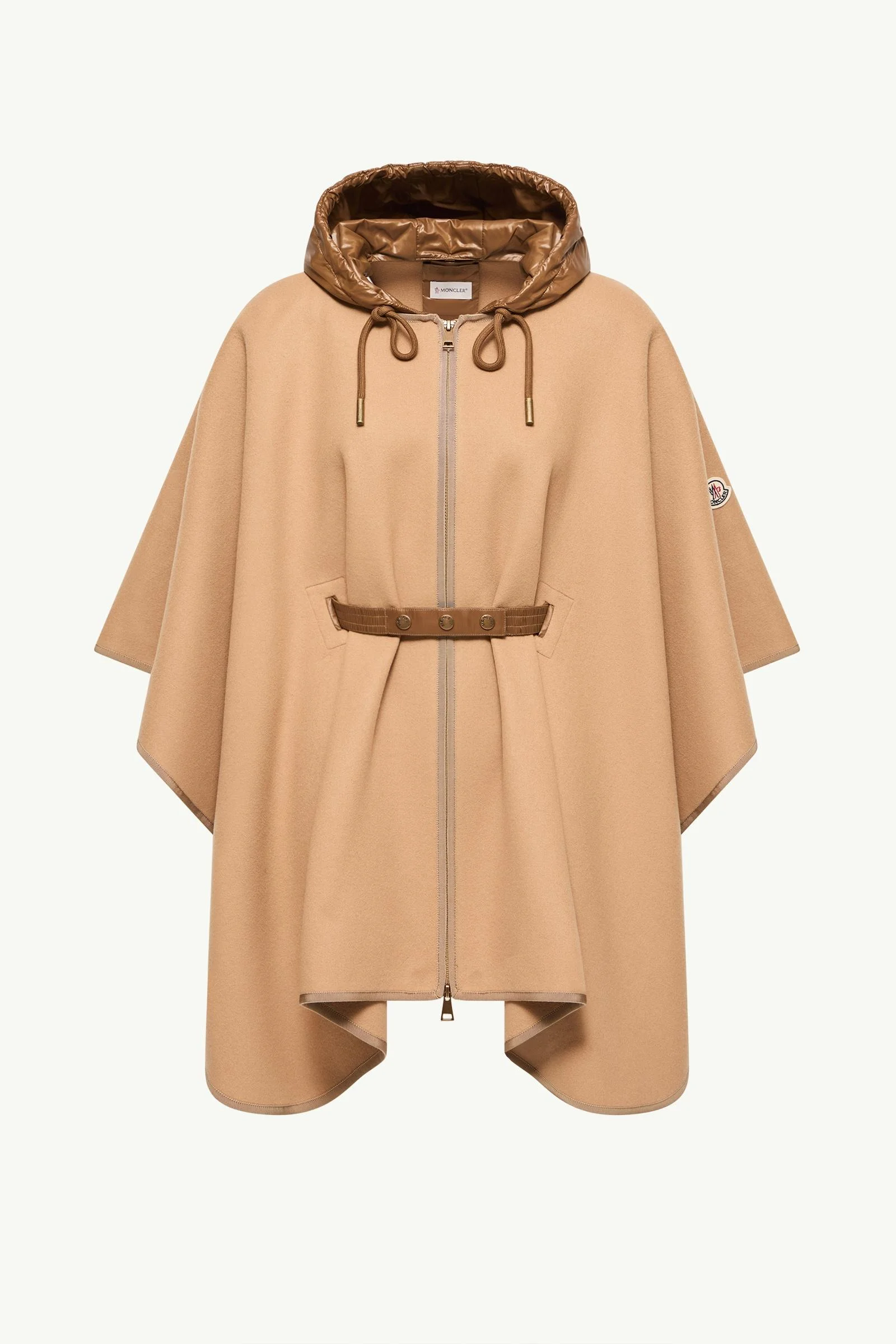 Padded Wool Blend Cape - 1