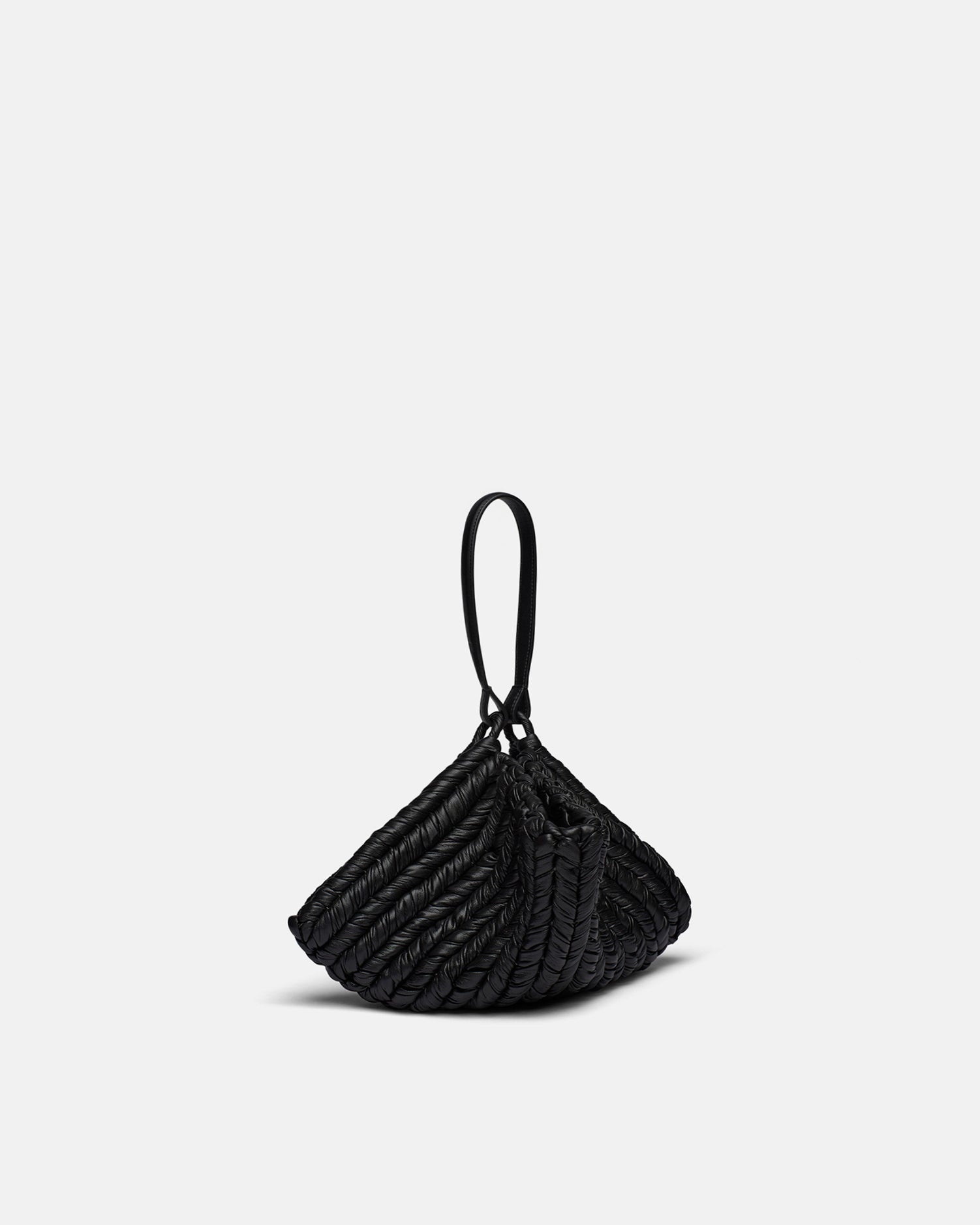 Knitted Leather Tote Bag - 2