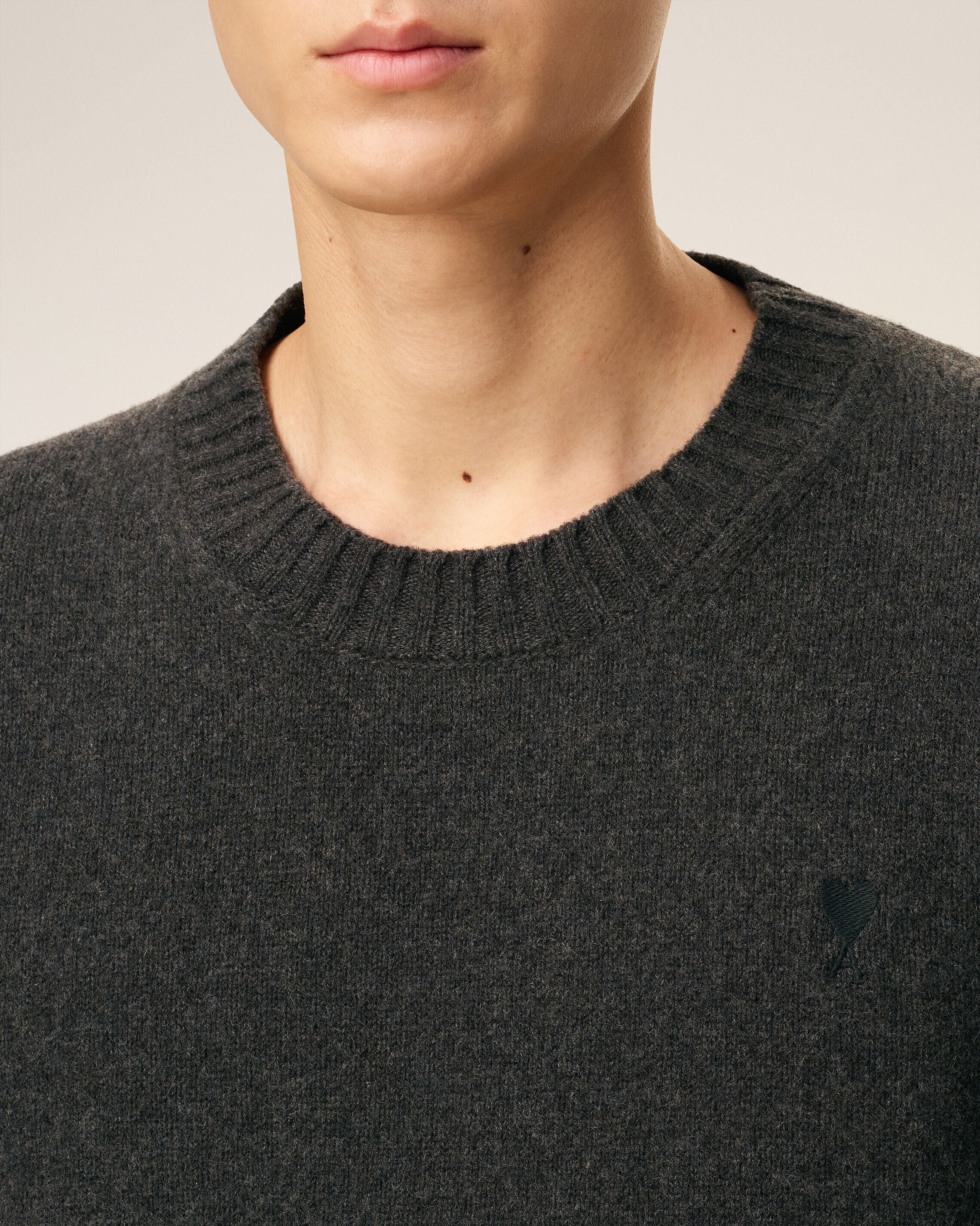BLACK CASHMERE AMI DE COEUR CREWNECK SWEATER - 4