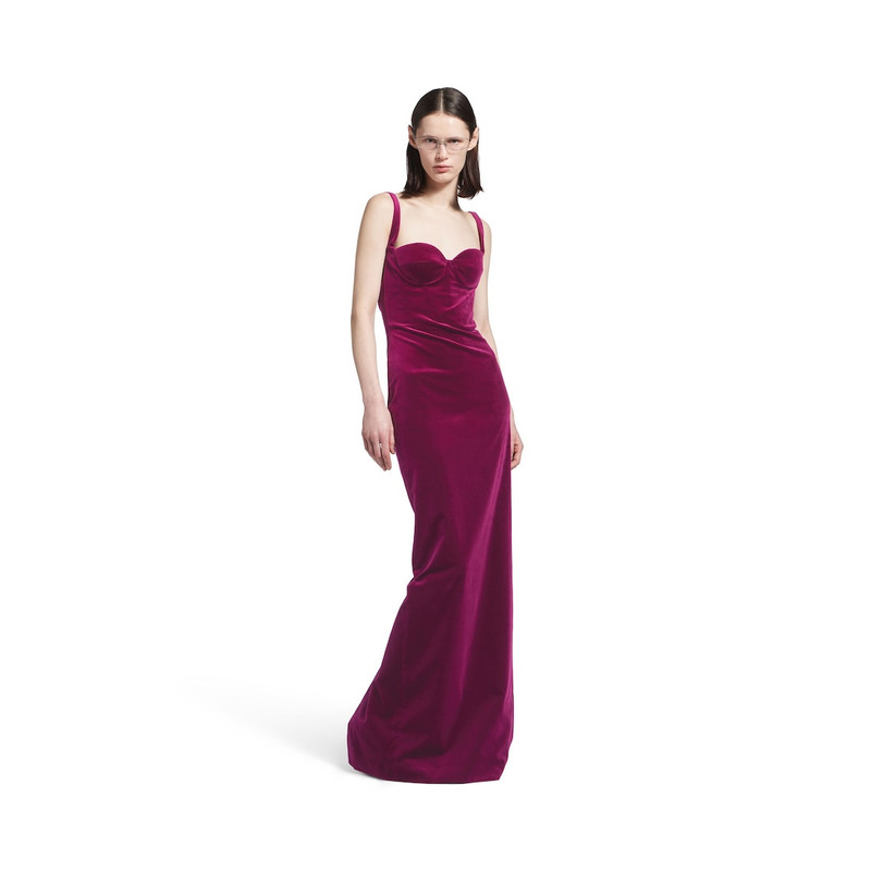 BALENCIAGA Women's Fitted Gown in Plum outlook