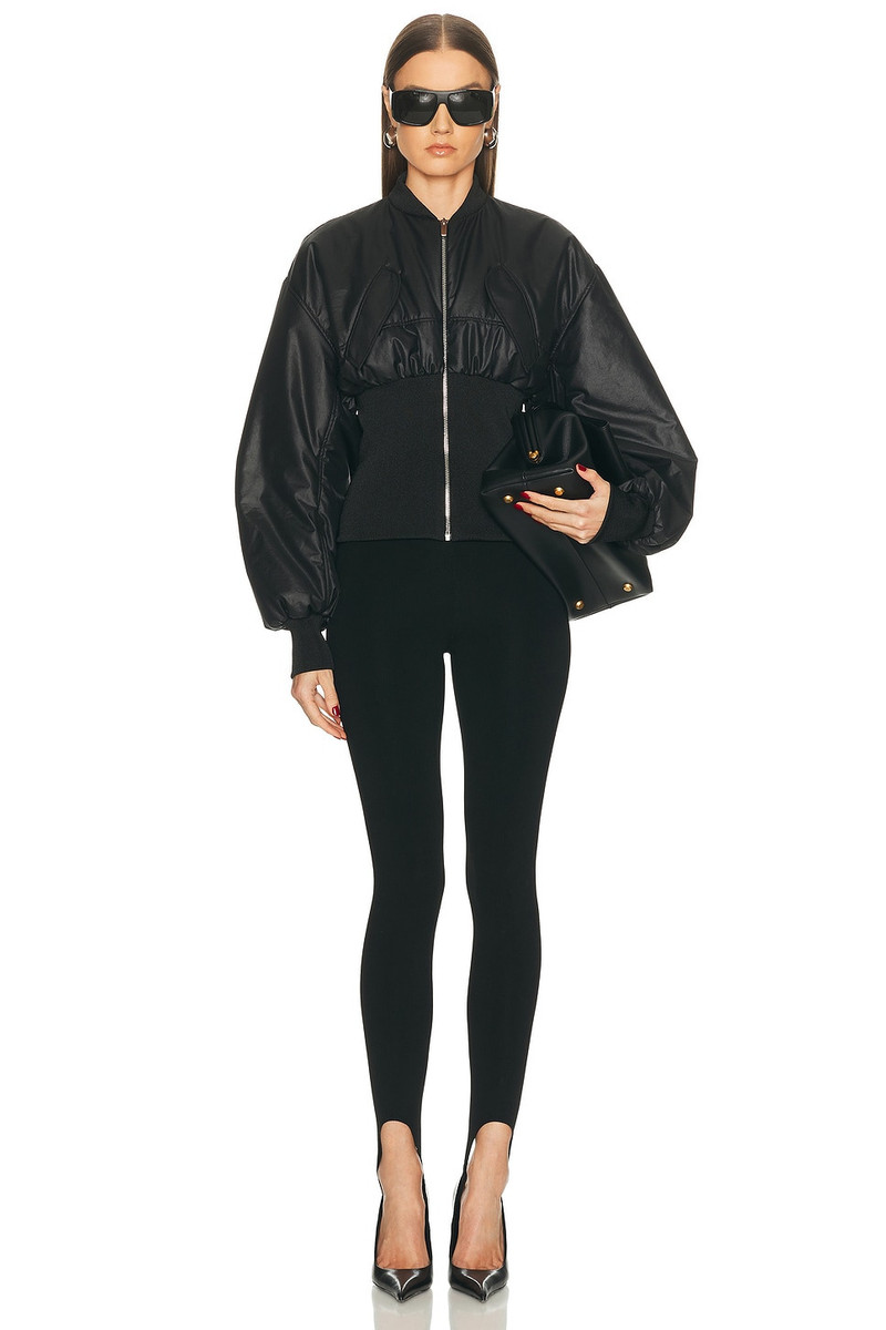 ATLEIN Ribbed Waist Bomber Jacket outlook