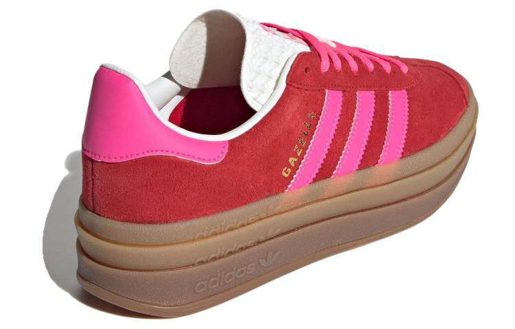 (WMNS) adidas Gazelle Bold 'Collegiate Red Lucid Pink' IH7496 - 3