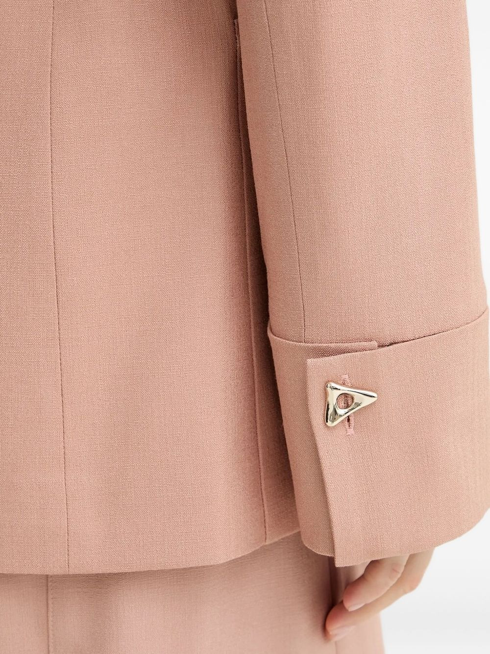 belted pocketed single-breasted coat - 4