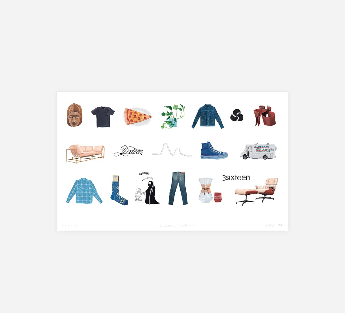 "Artifacts" Print - Andrew Watch for 3sixteen - 1