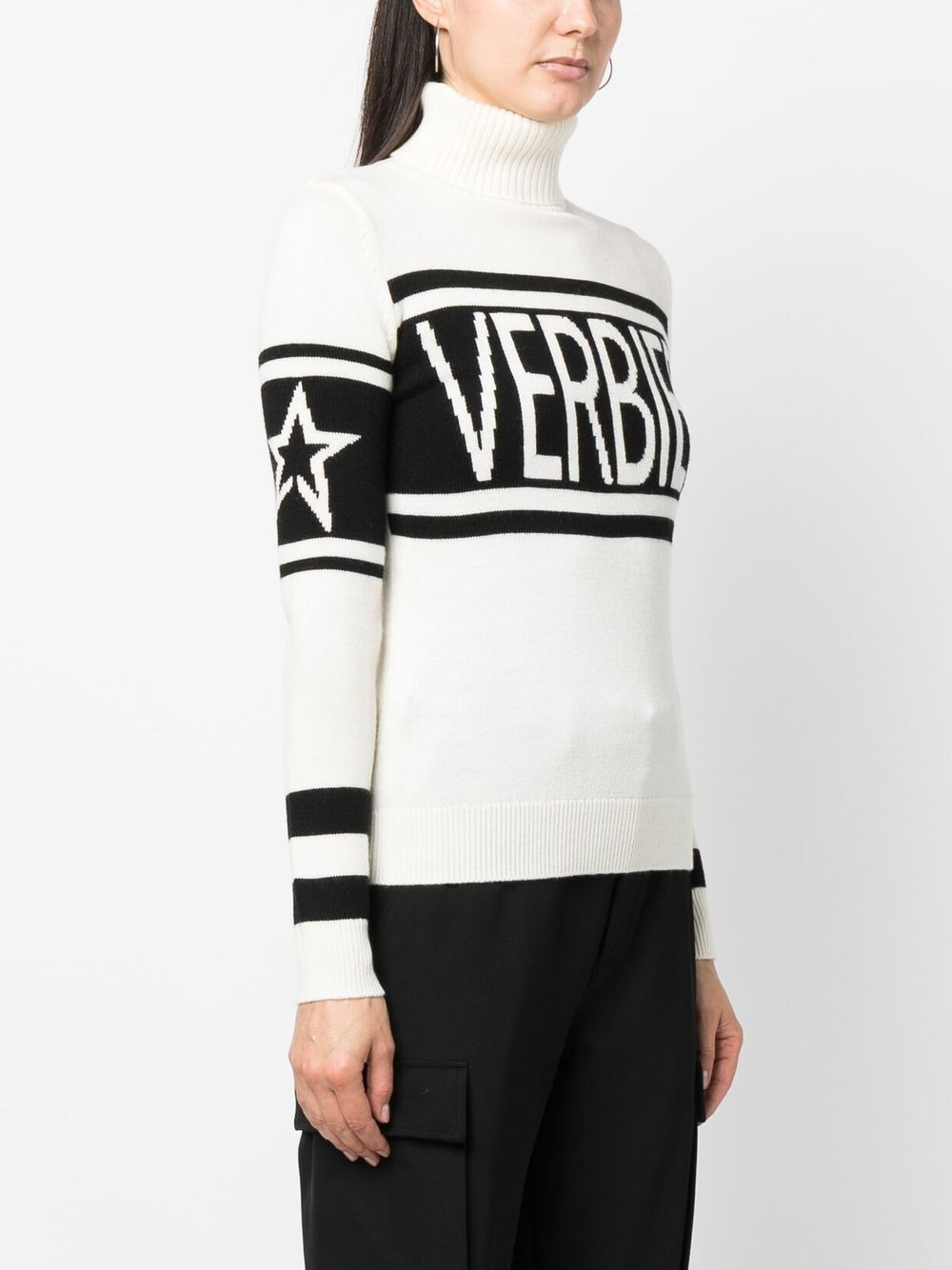 intarsia-knit roll-neck jumper - 3