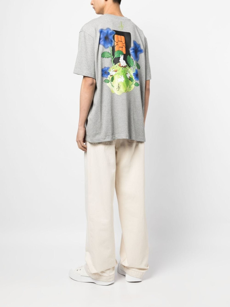 JW Anderson graphic-print organic cotton T-shirt outlook