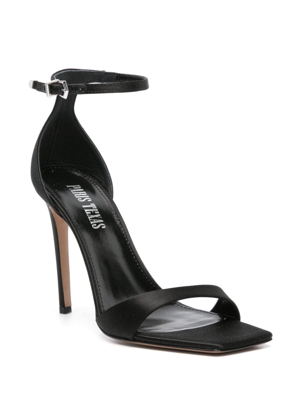 100mm silk sandals - 2