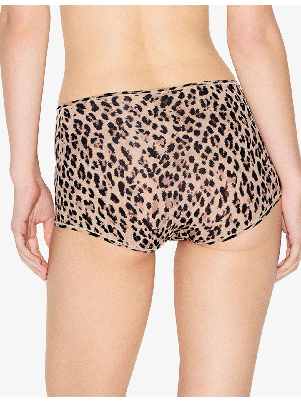 Leopard-Print Stretch-Woven Boy Shorts - 5