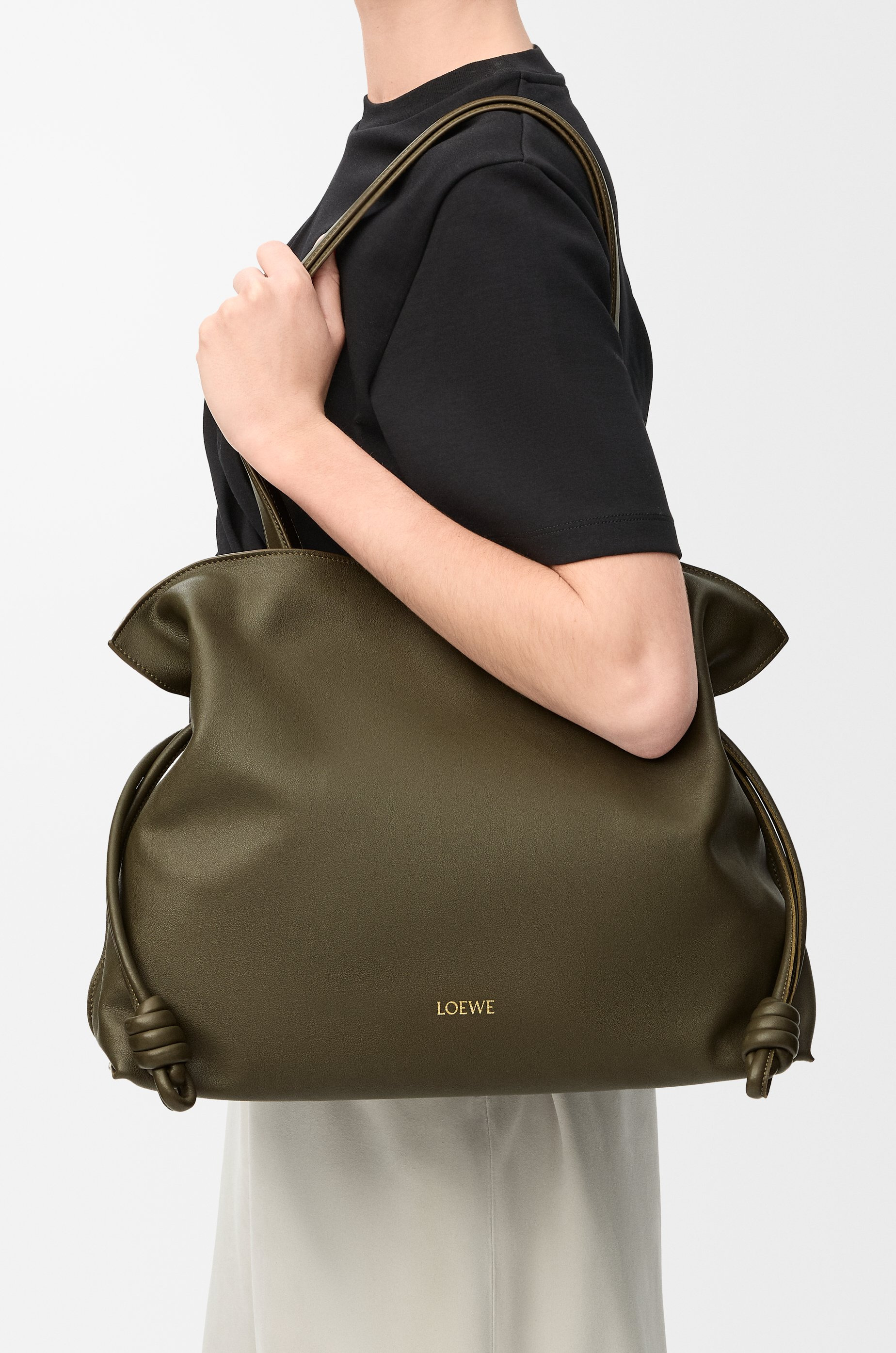 Large Flamenco clutch in nappa calfskin - 2