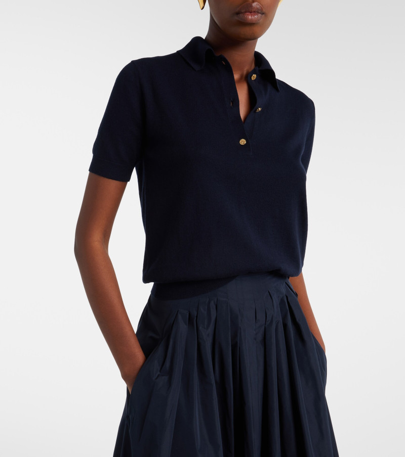 'S Max Mara Cotton, silk, and cashmere polo sweater outlook