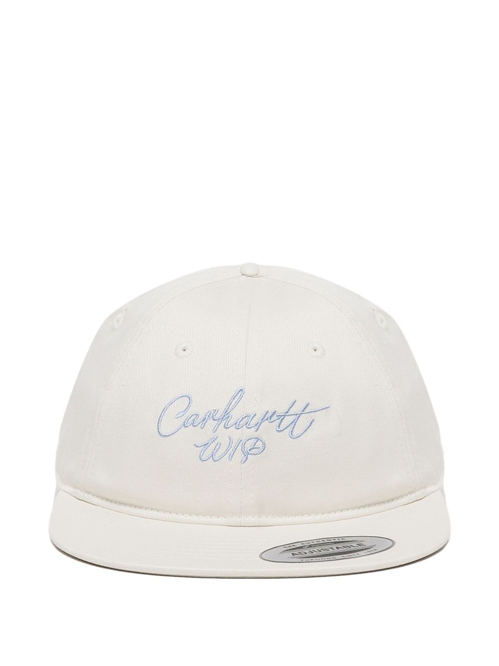 signature logo-embroidery flat-visor cap - 1