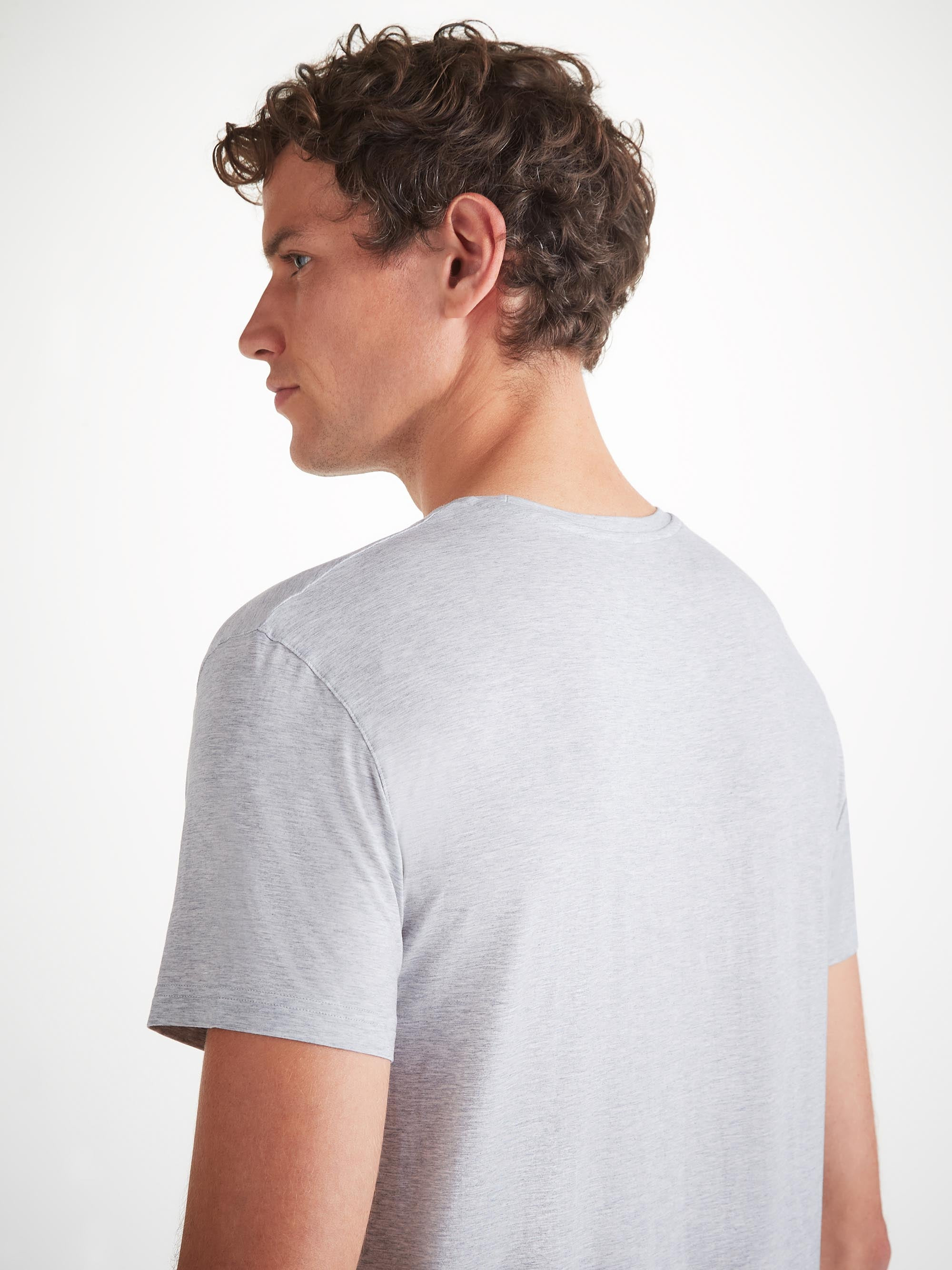 Men's T-Shirt Ethan Micro Modal Stretch Silver - 6