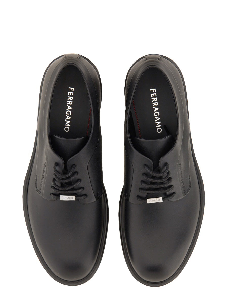 Ferragamo Men Derby With Ornament - 6