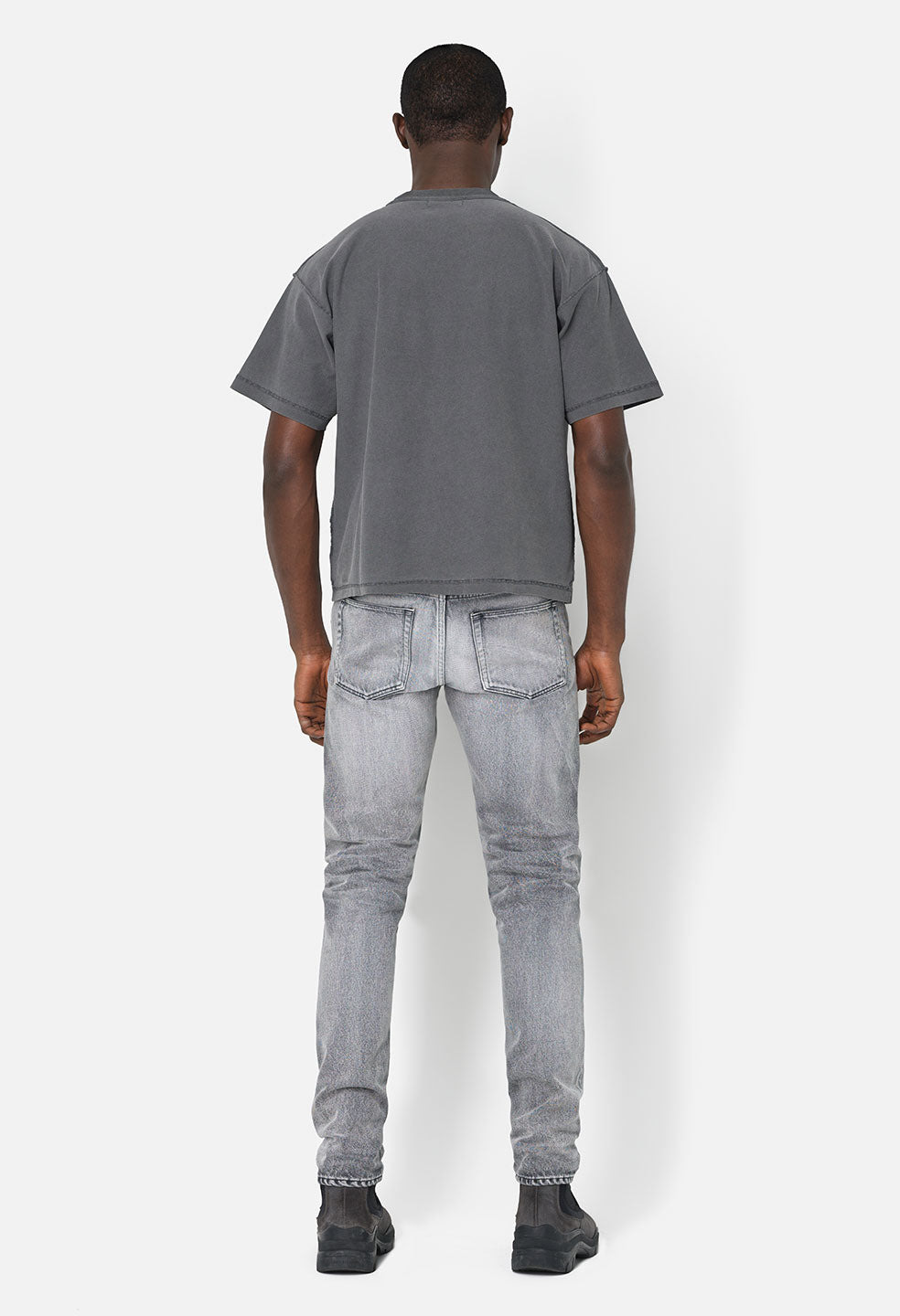 REVERSED CROPPED TEE - 6