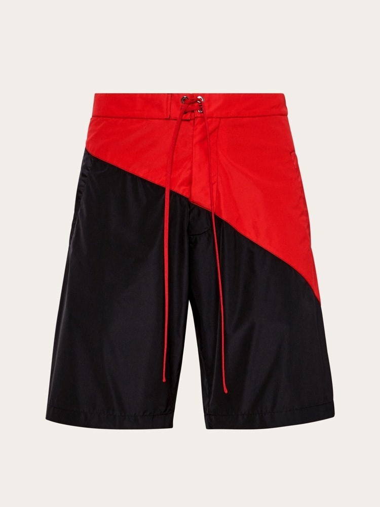 TWO TONE SWIMMING TRUNKS - 1