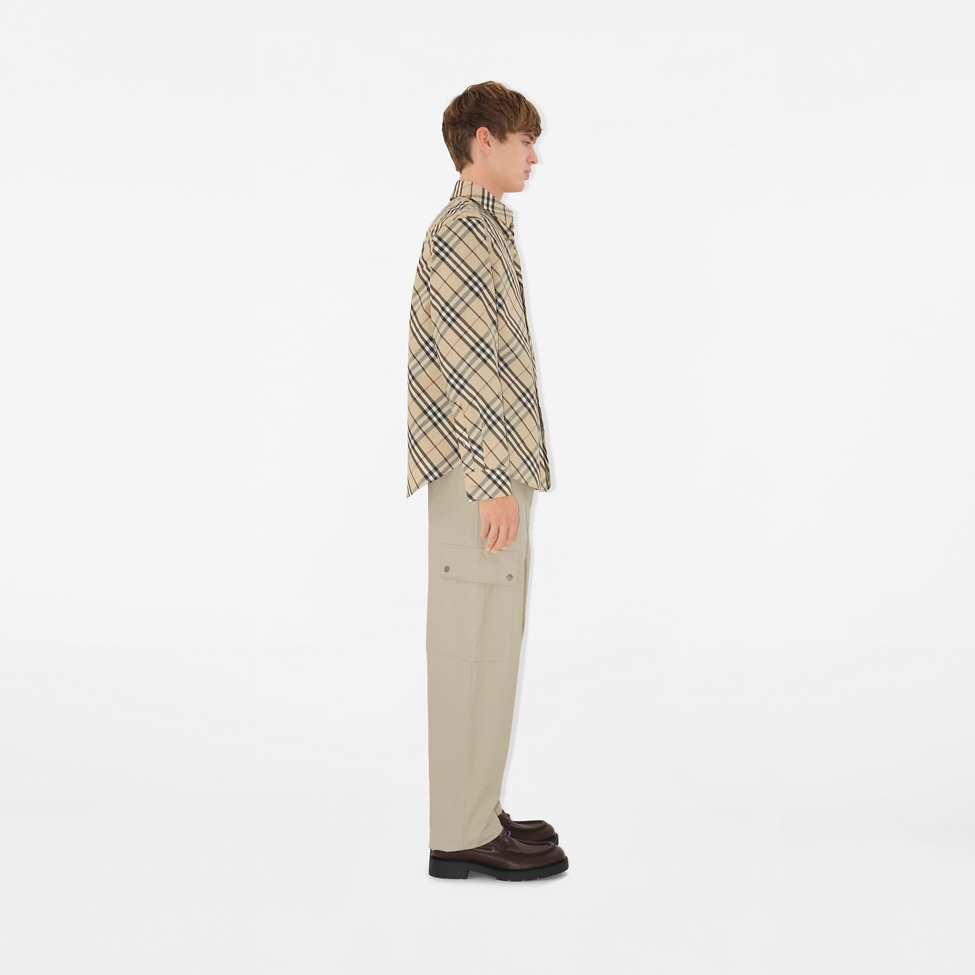 Relaxed Fit Check Cotton Shirt - 3