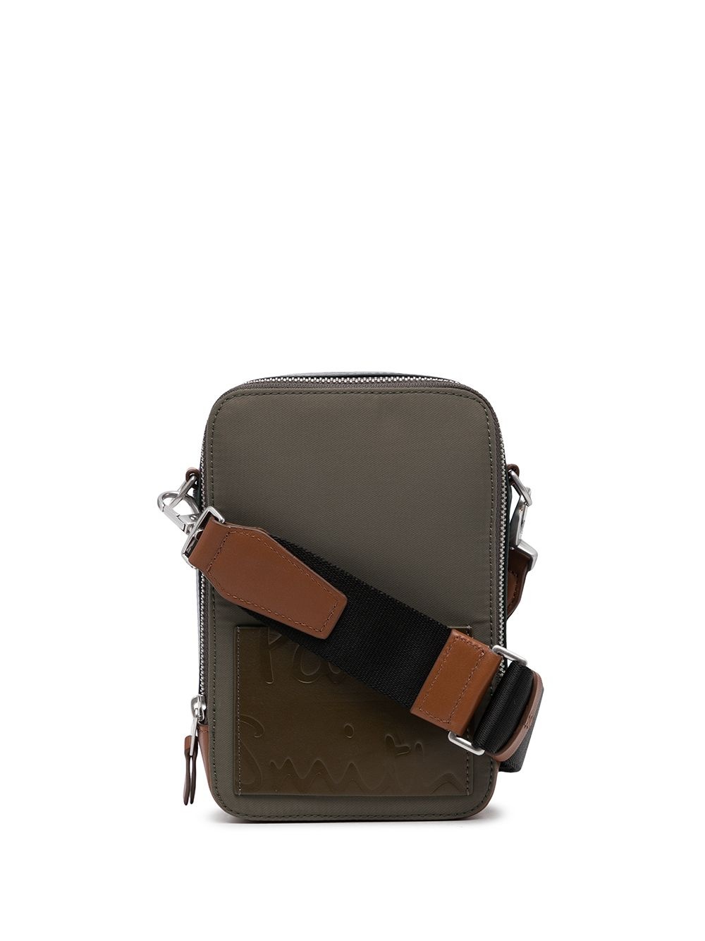 colour-block messenger bag - 1