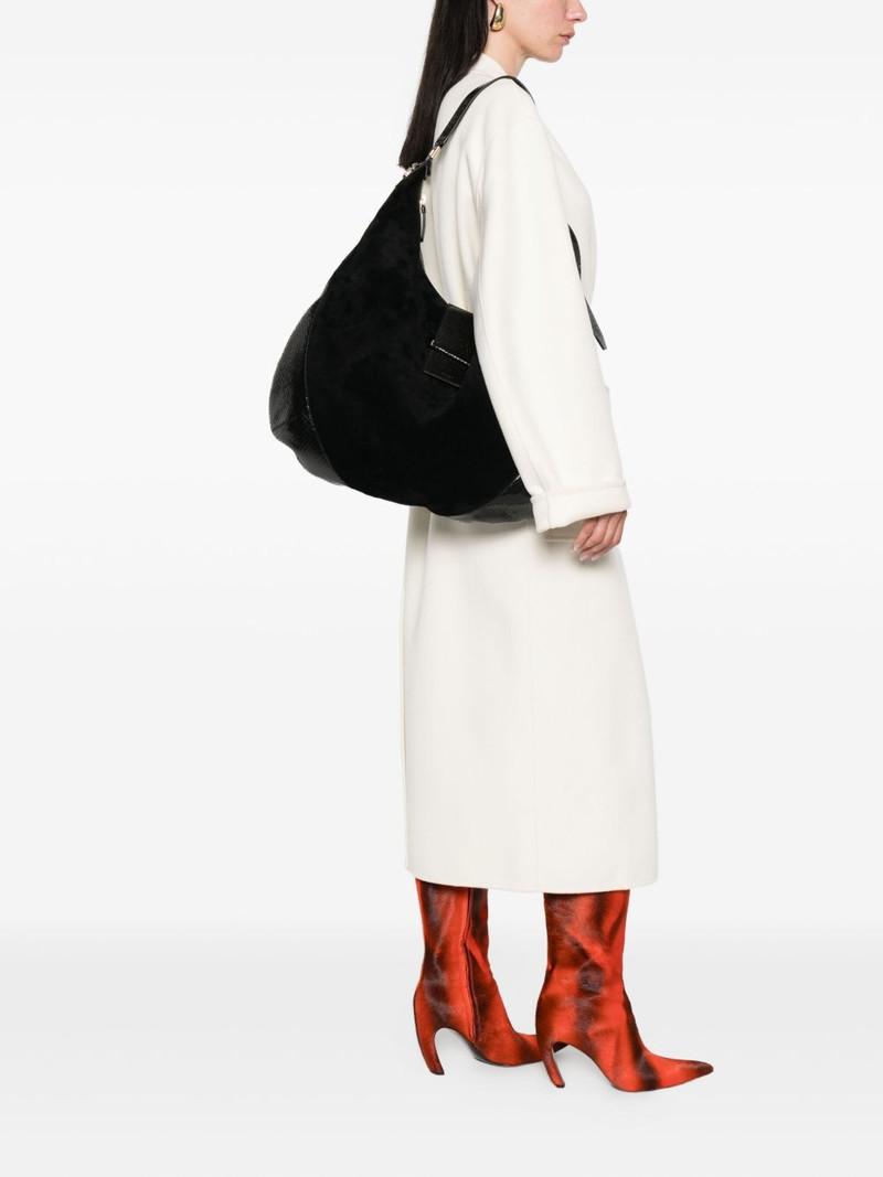 JIMMY CHOO suede-leather shoulder bag outlook