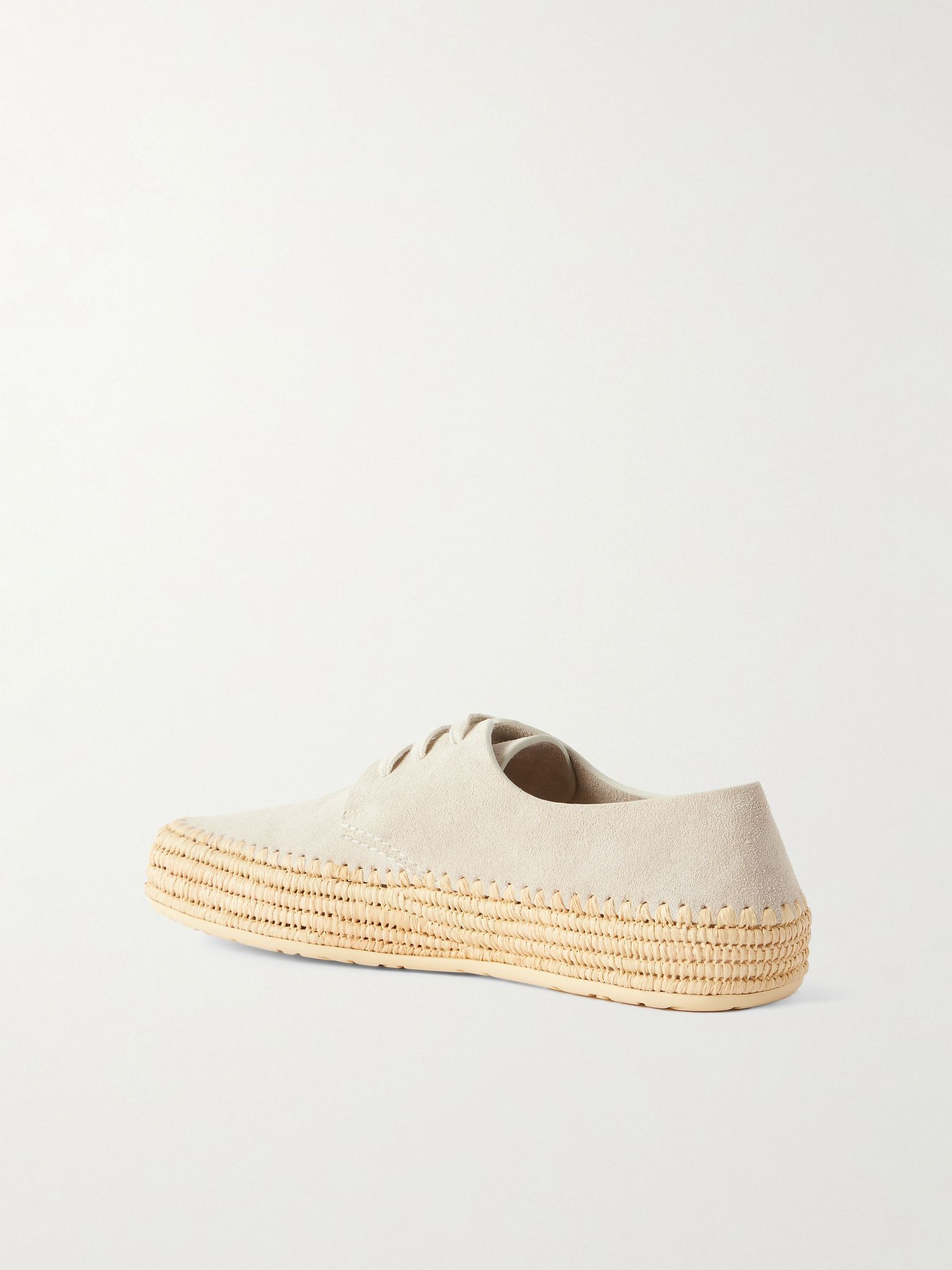 Rio Suede Espadrilles Beige - 4