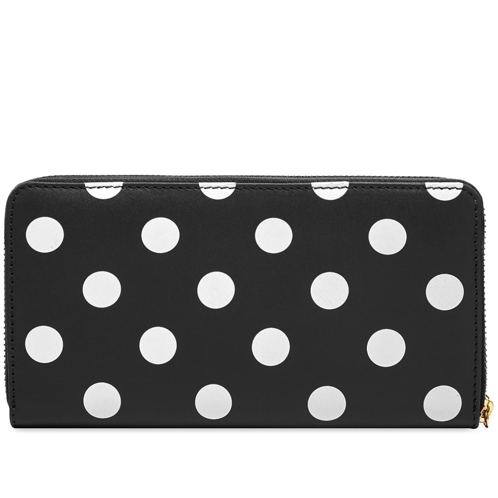 Comme des Garcons Sa0111Pd Dots Printed Leather Zip Wallet - 2