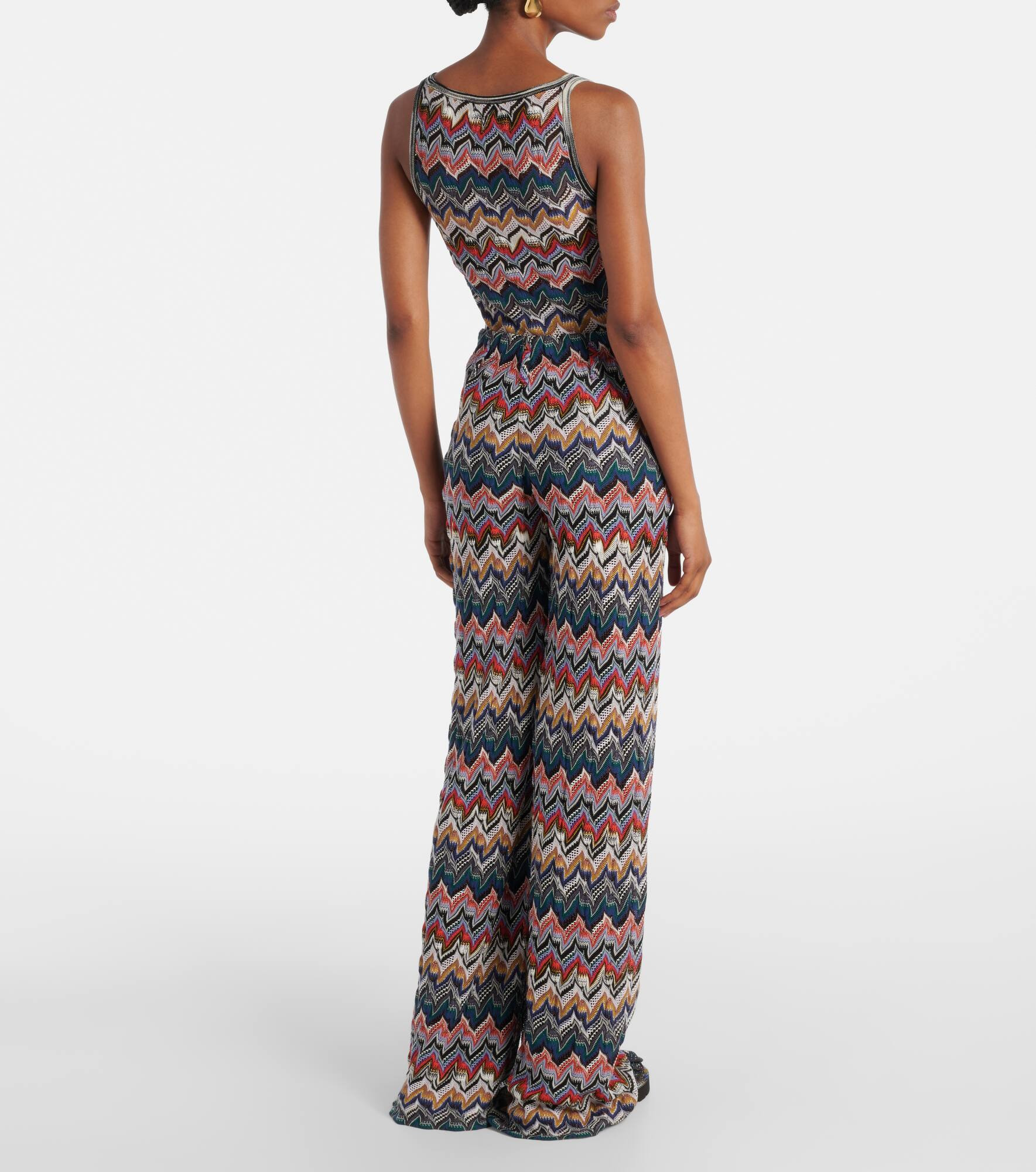 Open-knit palazzo pants - 3