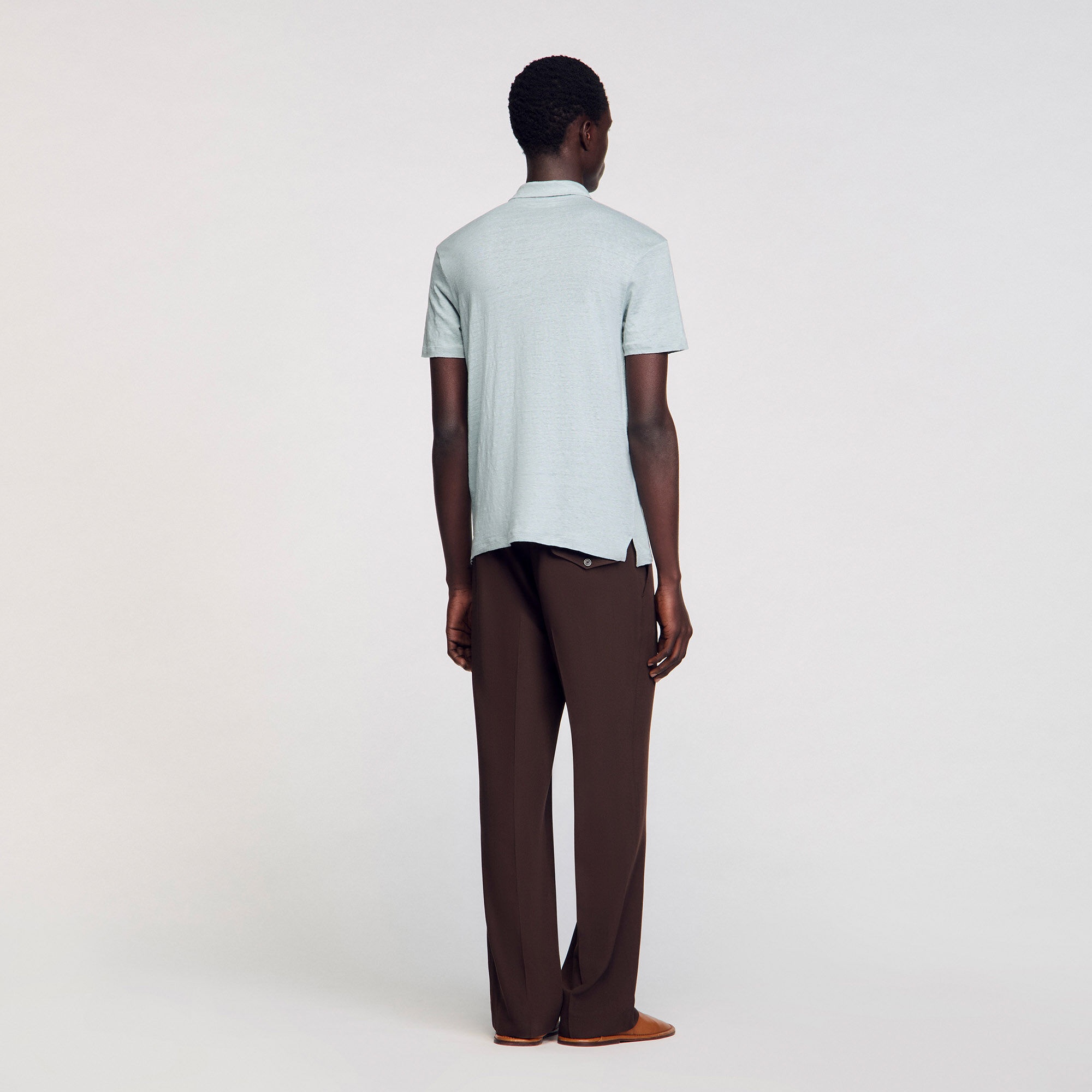 LINEN POLO SHIRT - 5