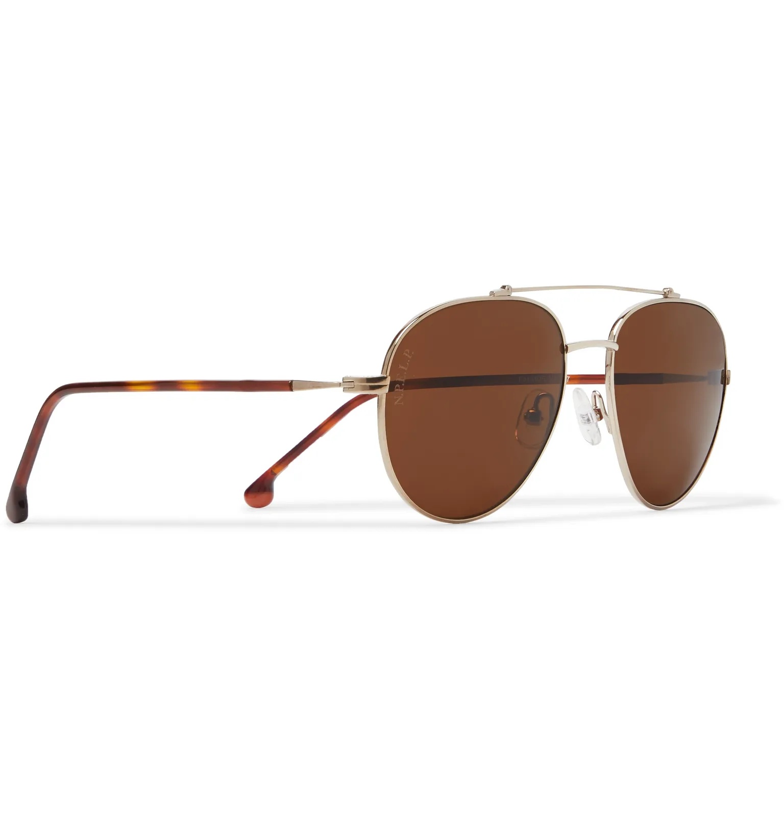 Roadster 54 Aviator-Style Gold-Tone Titanium and Acetate Polarised Sunglasses - 2