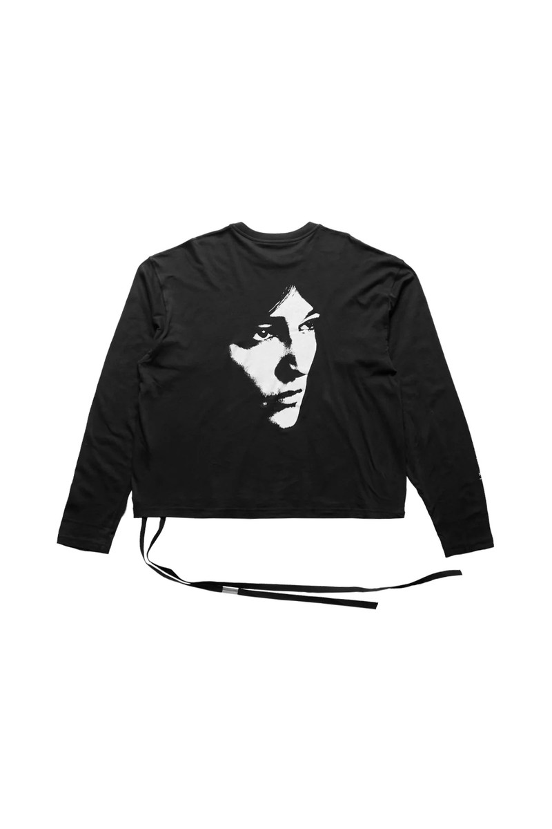 Ann Demeulemeester Ann Demeulemeester Emil Relax Fit Boxy T-Shirt "October's Portrait" Black outlook