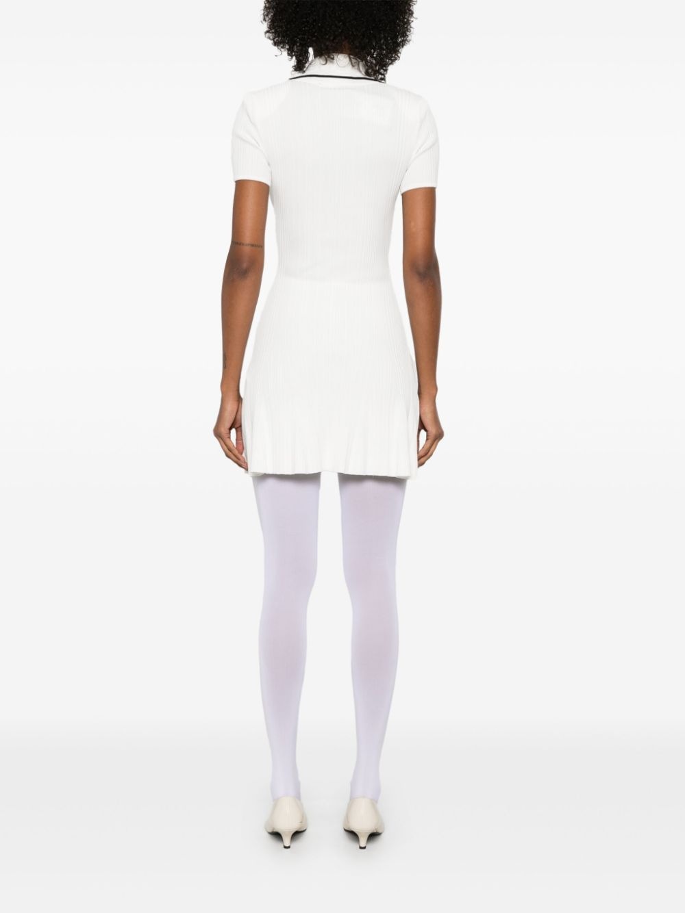 ribbed-knit mini dress - 4