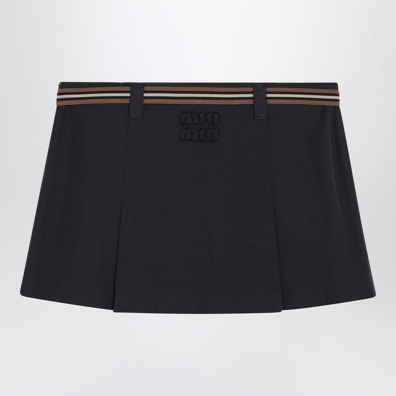 Miu Miu Pleated Blue Miniskirt Women - 2