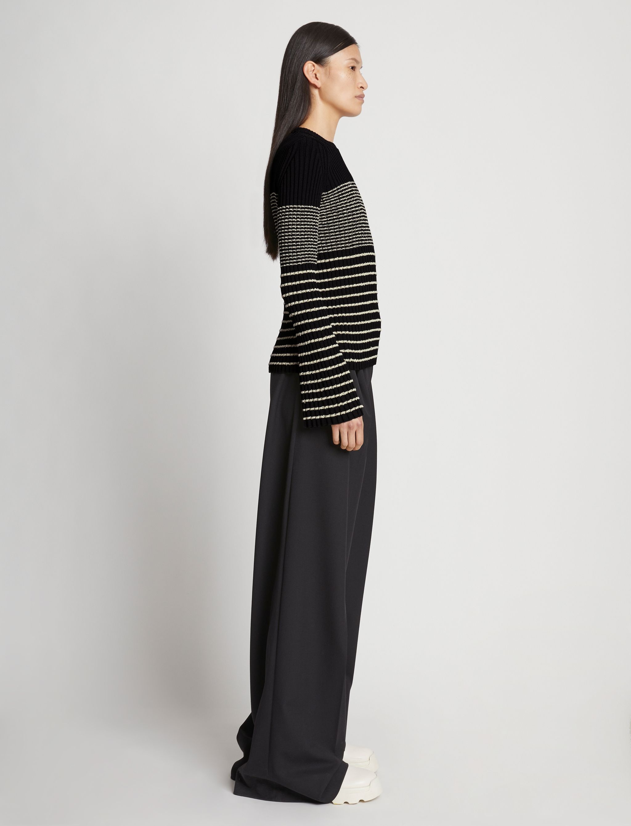 Boucle Mini Stripe Sweater - 4