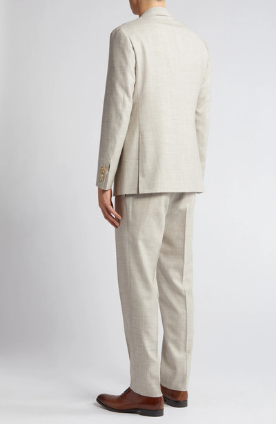Canali Kei Trim Fit Slub Wool & Silk Blend Suit outlook