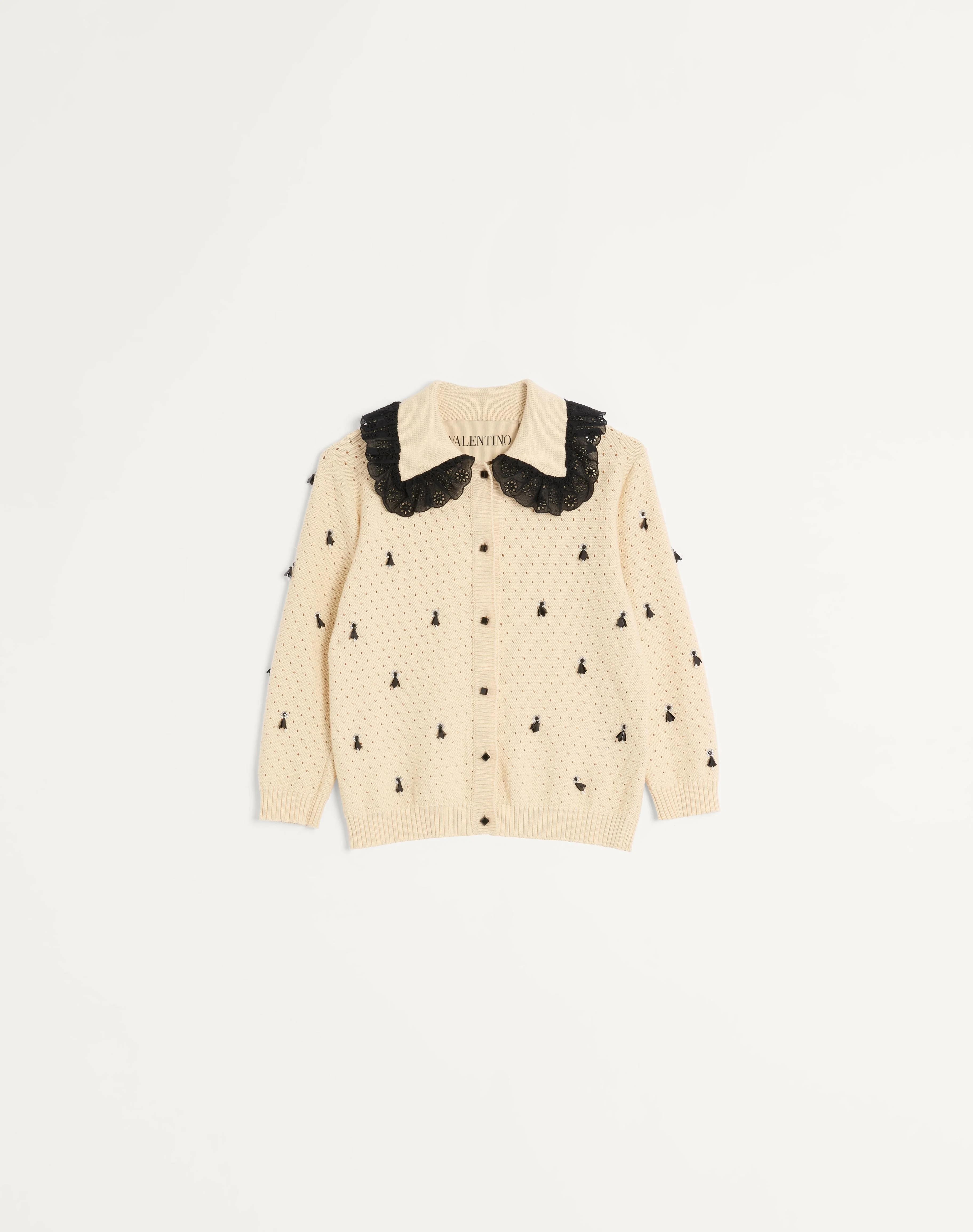 EMBROIDERED COTTON CARDIGAN - 1