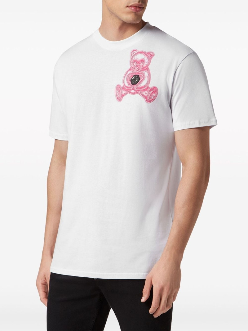 teddy bear-print cotton T-shirt 3