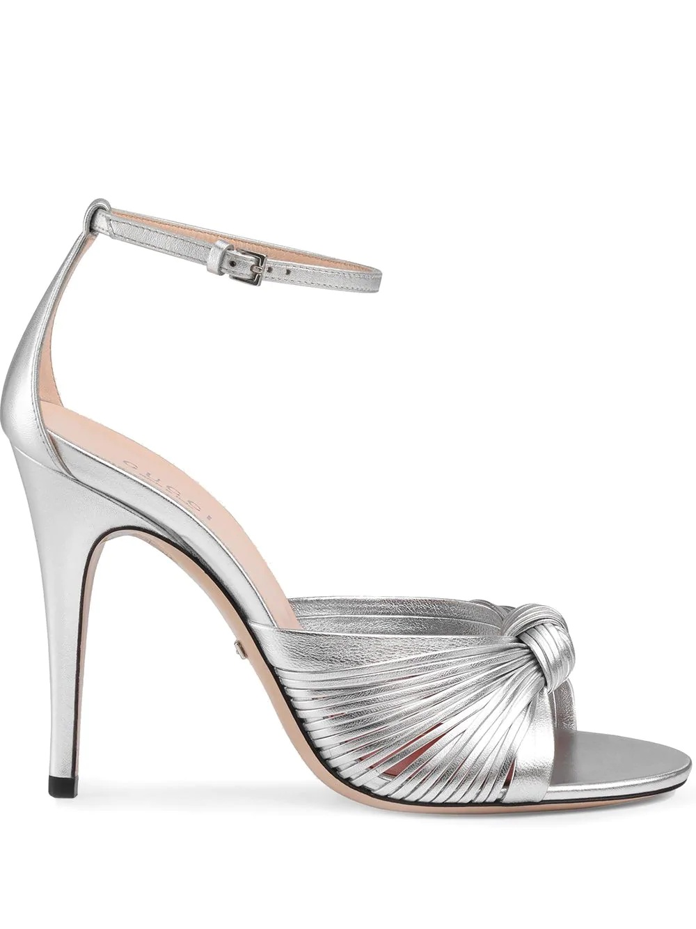 Metallic leather sandal - 1